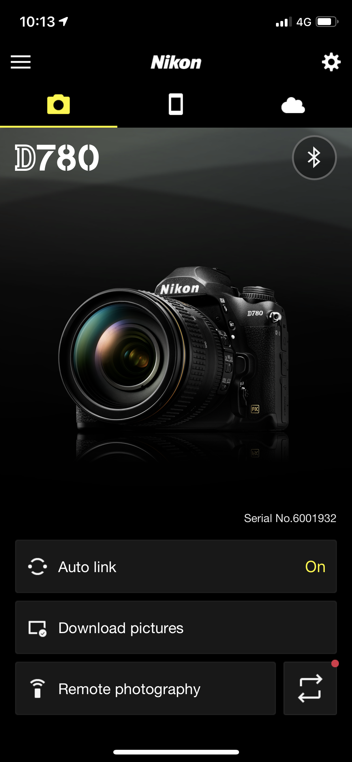 Nikon D780 Snapbridge