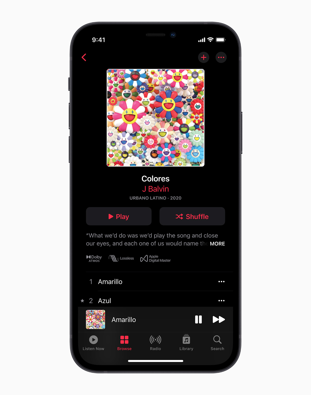Apple iphone12 jbalvin apple music screen 051021