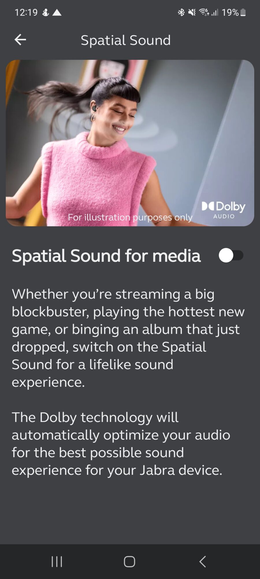 Jabra Spatial sound