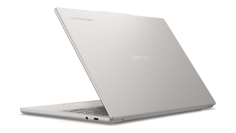 02_Chromebook_Plus_14_10_seashell_glassbezel_Rear_Left 02_Chromebook_Plus_14_10_seashell_glassbezel_Rear_Left