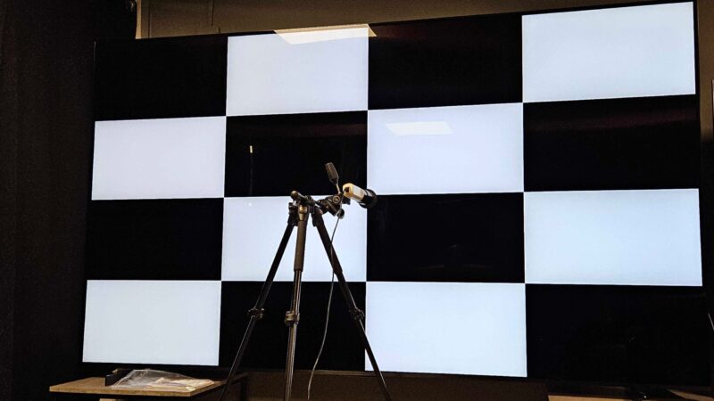 TCL 115C7K ANSI checkerboard