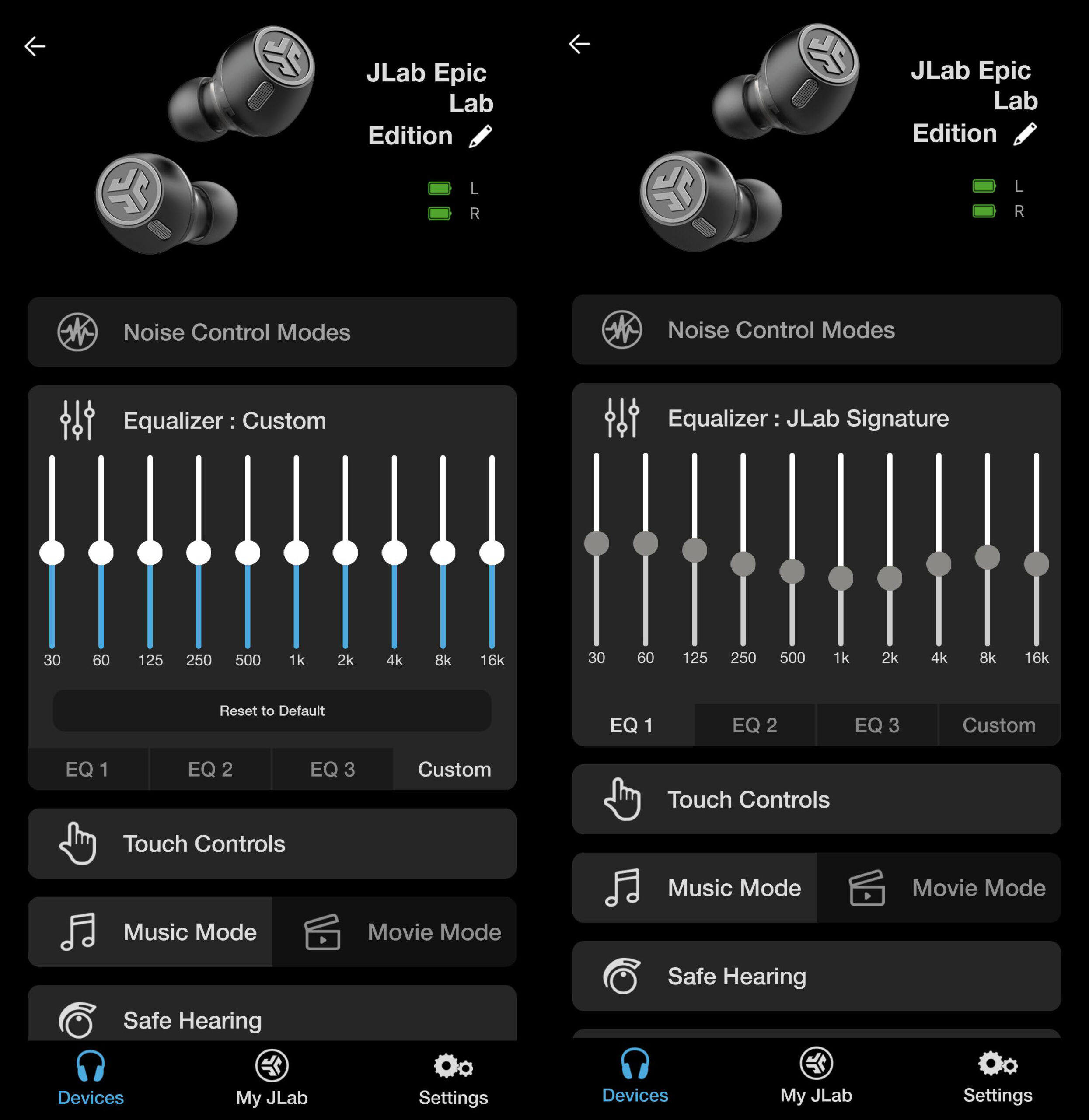 JLab Epic Lab Edition app
